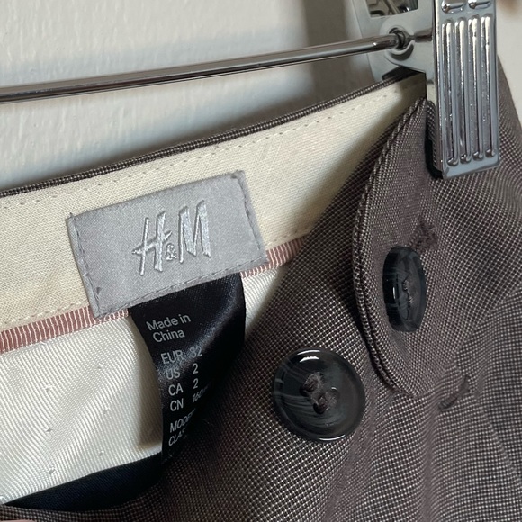 Brown Retro Low-Waist Pants - Picture 3 of 4